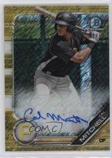 2019 Bowman Chrome Prospect Gold Shimmer Refractor 41/50 Cal Mitchell Auto 2a9
