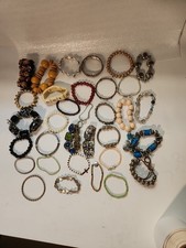 33 Unique Costume BRACELETS Whimsical Multi Color Style Wrap. Lot8
