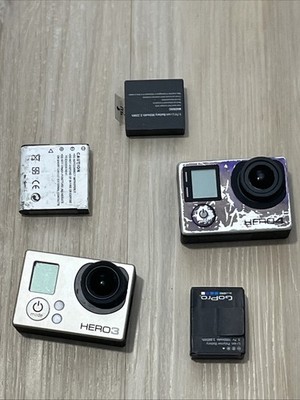 lot of 2 go pro cameras waterproof For Parts Or Repair Untested 