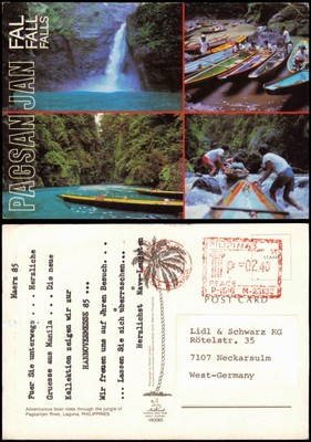 Philippines PAGSAN JAN FAL Philippines Waterfall Wasserfall 1985