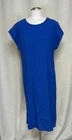 PIAZZA SEMPIONE Royal Blue Shift Midi Dress Italian Luxury Sz IT 40