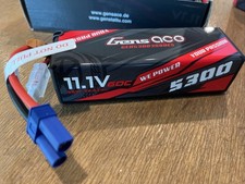 New Gens Ace 5300mAh 11.1V 60C 3S HardCase RC Car Lipo Battery w/ EC5 Plug