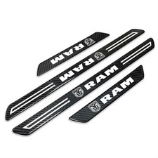 RAM Black Carbon Fiber Universal Door Sill Protector Kick Plates