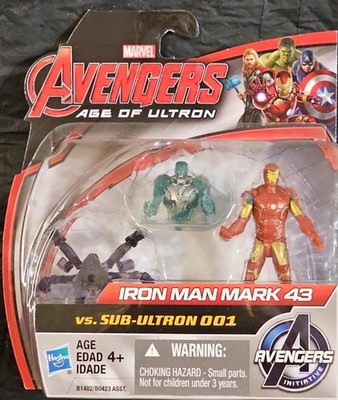 Marvel Avengers Age of Ultron Iron Man Mark 43 vs Sub-Ultron 001 2 Pack