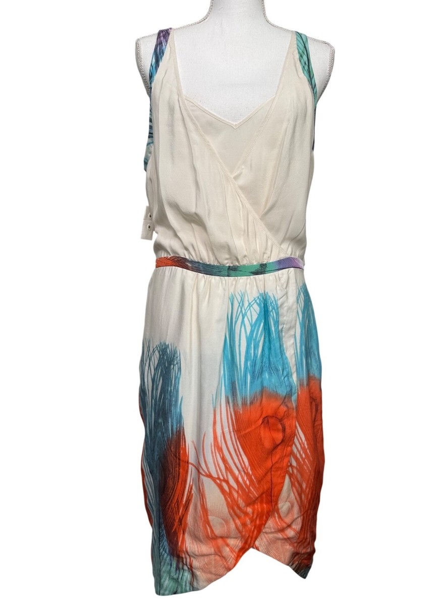 leifsdottir silk dress Anthropologie Leifsdottir Abbey Rose Polka Dot Floral Silk Dress Women 4