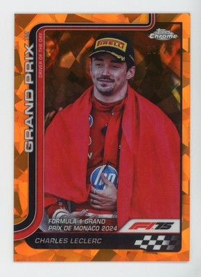 2025 Topps Chrome Sapphire F1 Charles Leclerc Orange 20/25 #129 WTS