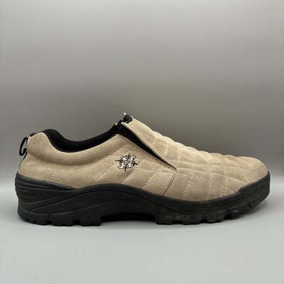 Nevados Butte Suede Slip On Shoes Men s 13 Tan Hiking Trail Loafers NM02493T
