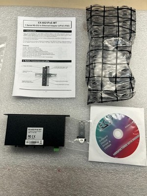 EXSYS EX-6021PoE-MT Converter TCP/IP to RS232 DIN Mount