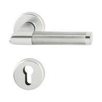 Hoppe DrüCkergarnitur Amsterdam Auf Rosette Pz, 37-47, Silber/Edelstahl Matt