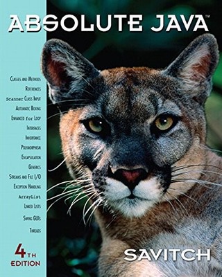 ABSOLUTE JAVA (4TH EDITION) By Walter Savitch *Excellent Condition*