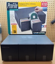VTG Case Logic ProFile CD Case Organizer Library Storage PF200 Holds 200 Discs