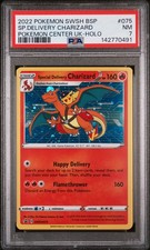 2022 POKEMON SWSH BLACK STAR PROMO #075 SPECIAL DELIVERY CHARIZARD-HOLO PSA 7