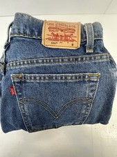 VTG Levi's 550 90s Relaxed Tapered Jeans Med Wash High Rise Mom Denim 12 M READ