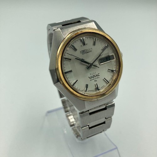 KS King Seiko Vanac Automatic Watch White Dial Day Date Vintage 5246-6030 Used - Picture 4 of 7