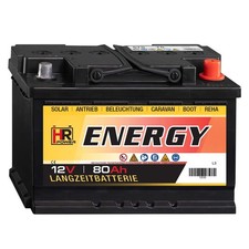 HR-ENERGY 80Ah Batterie 12V (USt-befreit nach §12 Abs.3 Nr. 1 S.1 UStG)