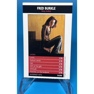 Rare SFX UK Magazine's Battle Of The Sexiest AMY ACKER - Fred Burkle ANGEL Card