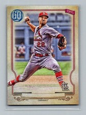 2020 Topps Gypsy Queen Jack Flaherty Missing Nameplate Baseball Card