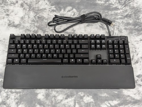 SteelSeries Apex 7 Red Switch Mechanical Gaming Keyboard Wrist Support KB-00010