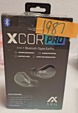 AXIL XCOR E Wireless Earbuds Bluetooth w/ Touch Control  Wind Resistant, Black