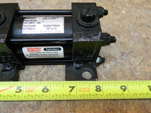 SCHRADER BELLOWS 1-1/2" Bore X 1" Stroke Pneumatic Cylinder Series A2 - Picture 4 of 9