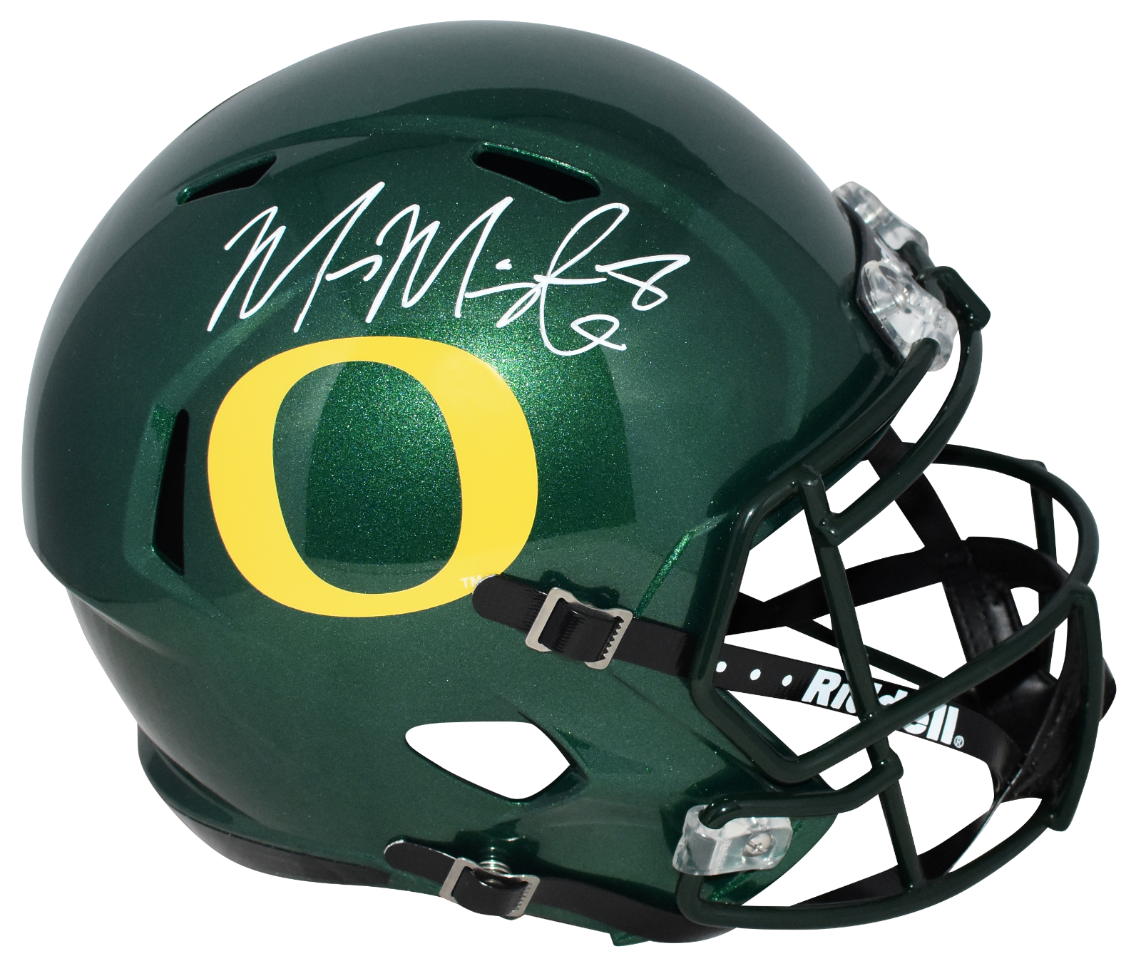 Marcus Mariota Autographed Signed Oregon Ducks FULL SIZE SPEED HELMET BECKETT 