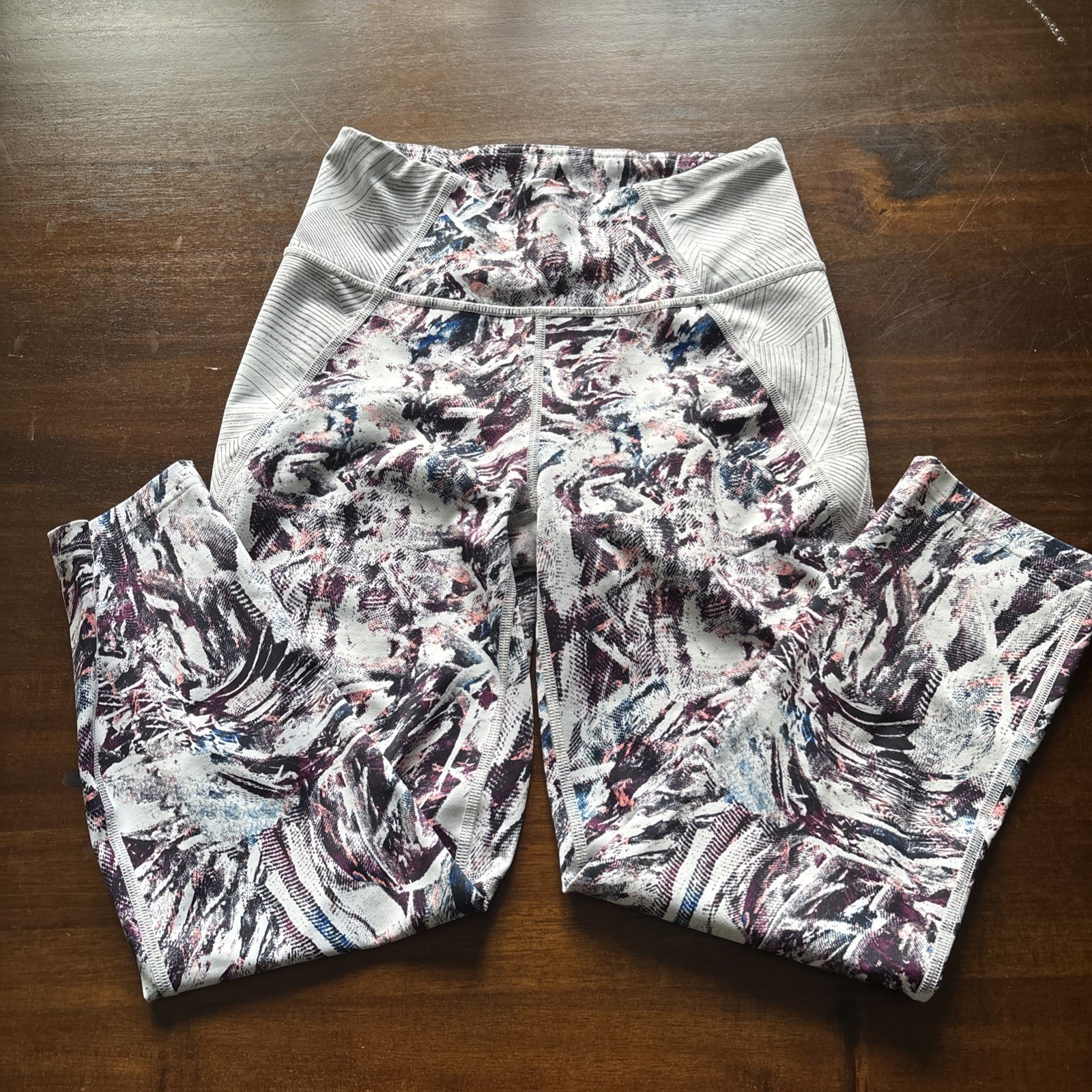 Leggings donna Fila Sport taglia S bianco e multicolore alla caviglia