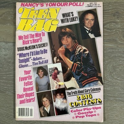 VTG Teen Bag Magazine September 1982 Springfield Macchio Hall & Oates McKeon