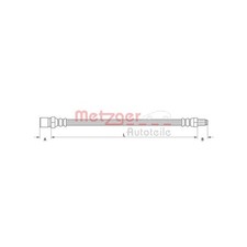 METZGER Bremsschlauch  4111154 GREENPARTS für CITROËN FIAT PEUGEOT SMART, mitte