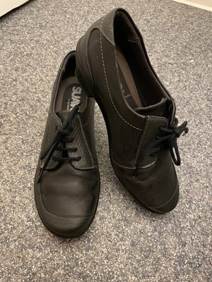 Suave Damen Comfort Stiefeletten Leder Schnürschuhe Gr. 37 Absatz 4,5 cm