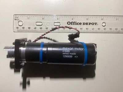 (2) Maxon DC Motor 418485 high precision motor tested and working