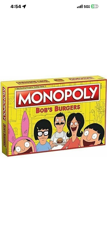 MONOPOLY BOB'S BURGERS BOARD GAME BRAND NEW