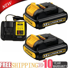 2X 6,0AH / 3Ah für Dewalt DCB120 DCB121 DCB126 DCB125 DCB127 10.8V/12V Lithium