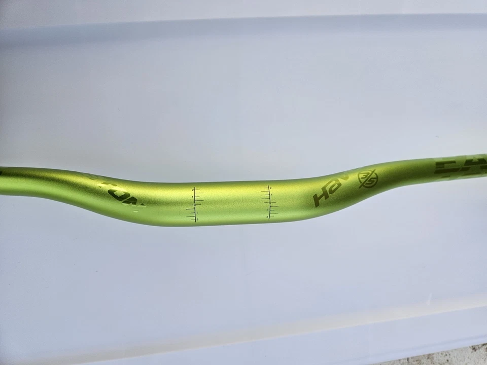 Руль Easton Haven 35 20 мм ПОДЪЕМ АЛЮМИНИЙ 750 мм MTB неоново-зеленый новый - Изображение 4 из 4