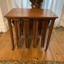 Paul Hundevad Retro Mid Century Danish Teak Nesting Tables Set of Five