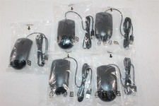 Lot of 5 Sealed Dell 49PR0 Optical USB Wired Scroll Wheel Black Mouse MS116c