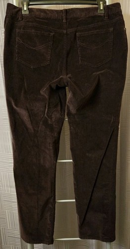 J.Jill Pants Womens Size 16 Purple Corduroy Slim Leg Mid Rise 31" Inseam - Picture 8 of 10