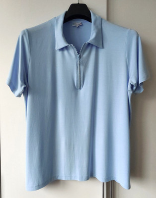 POLO-KURZARM-SHIRT von *HELENA VERA*, Hellblau, Größe 50