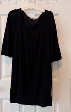 Black Mini Dress with Puff Sleeves