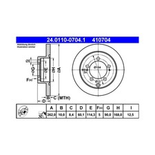 Disque de frein Mitsubishi SPACE RUNNER