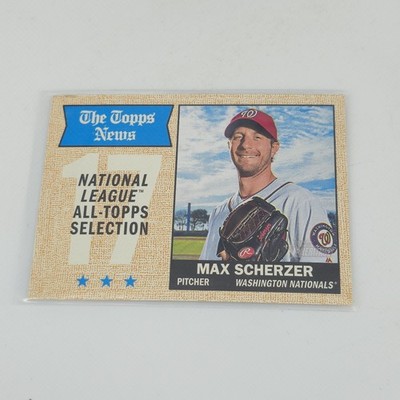 2017 Topps Heritage #378 Max Scherzer  All Topps Selection Washington Nationals