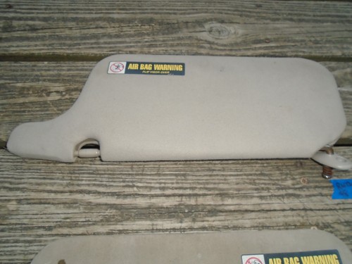 1996-2000 HONDA CIVIC CLOTH SUN VISOR SET tan /beige OEM - Foto 7 di 12