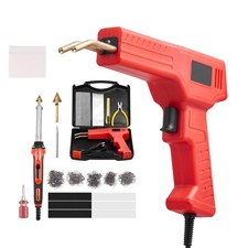 Uimoso Plastic Welder Kit 100W Plastic Welder Gun and Iron 1000 Staples 60 Rods