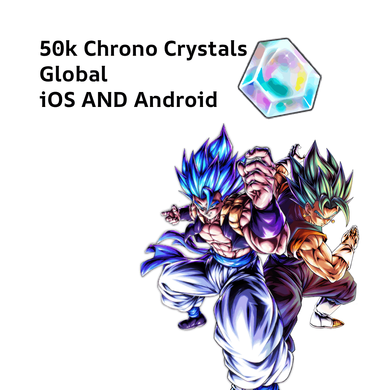 Dragon Ball Legends - [iOS / Android] 50.000 Chrono Crystals - DBL | eBay