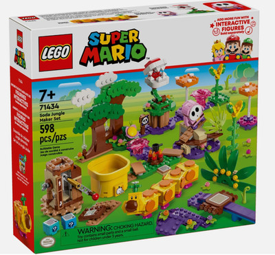 New Sealed LEGO 71434 Super Mario Soda Jungle Maker Set 598 pcs
