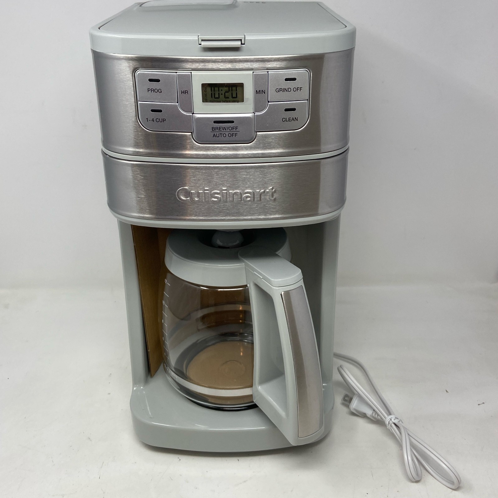 Cuisinart Grind & Brew 12-Cup Coffeemaker, Stainless Steel/Gray