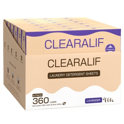 Laundry Detergent Sheets, Up to 360 Loads, Fresh Lavender, liquidless, Eco-Fr...