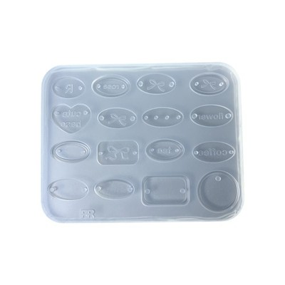 Creative Silicone Mold for Resin Earrings Pendants Keyring Embellishments Mould