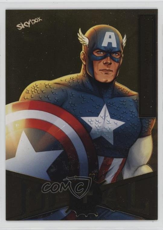 2022 Marvel Metal Universe Spider-Man Gold Light FX Captain America #16 0s9s