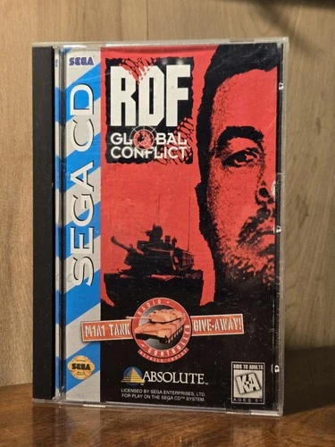 RDF Global Conflict by Absolute Complete CIB Sega CD 1995
