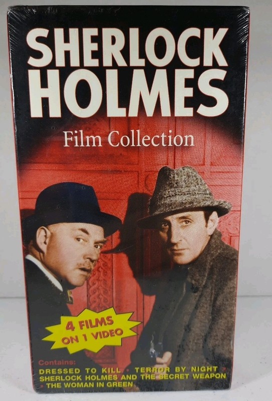 Sherlock Holmes Film Collection (VHS, 2002) 4 Films On 1 Video - 1940s B&W